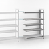 Thumbnail image #3 for Cambro Camshelving Elements XTRA 24 in. x 72 in. x 84 in. 5-Shelf Solid Stationary Add-On Shelving Unit