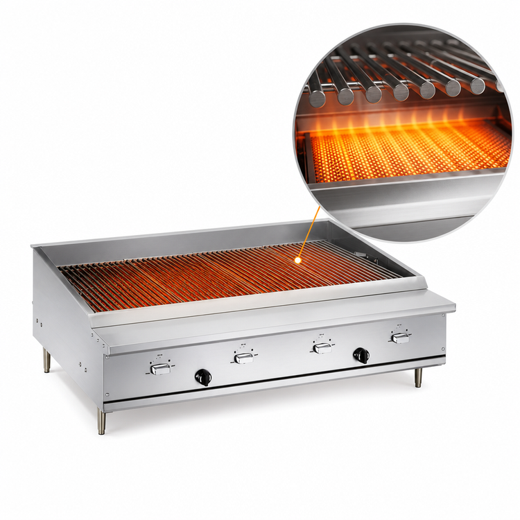 Product image #3 for Vulcan IRX VTEC14 Countertop Gas Infrared Charbroiler, 14-1/2 Inch, 22,000 BTU