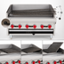 Thumbnail image #4 for American Range ADJ-60 60-Inch Countertop Adjustable Top Radiant Gas Charbroiler, 10-Burner