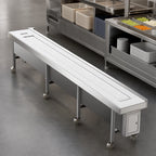 Thumbnail image #3 for Dinex DXIESFB8 8-Foot Fabric Belt Tray Make-Up Conveyor, Variable Speed, Stainless Steel