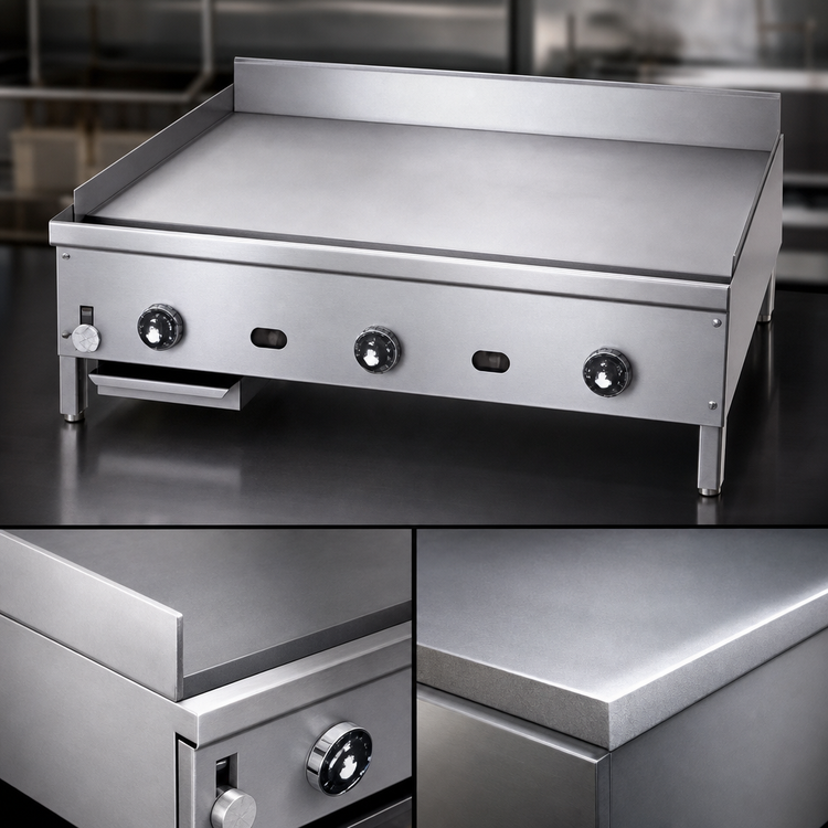 Product image #3 for Jade Range Supreme JGM-2448-F 48 Inch Gas Floor Model Griddle