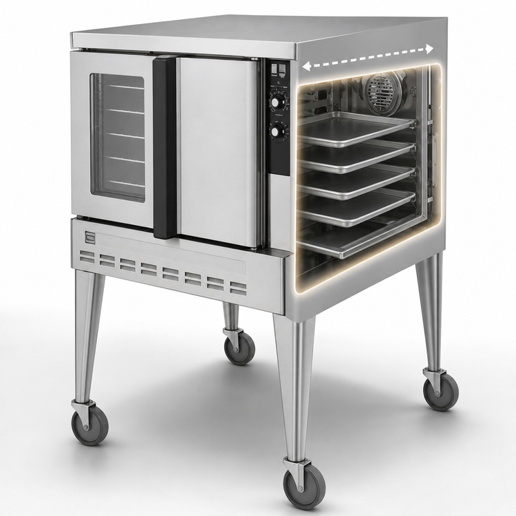 Product image #3 for Blodgett Zephaire Series ZEPH-200-G Commercial Gas Convection Oven, Single-Deck Bakery Depth, 5-Pan Capacity
