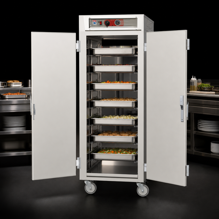 Product image #3 for Metro C5 6 Series Full-Height Mobile Pass-Thru Heated Holding Cabinet with Solid Doors