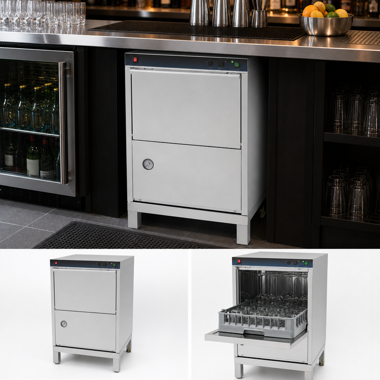 Product image #3 for Krowne GWD-24 24-Inch Door-Type Underbar Glass Washer