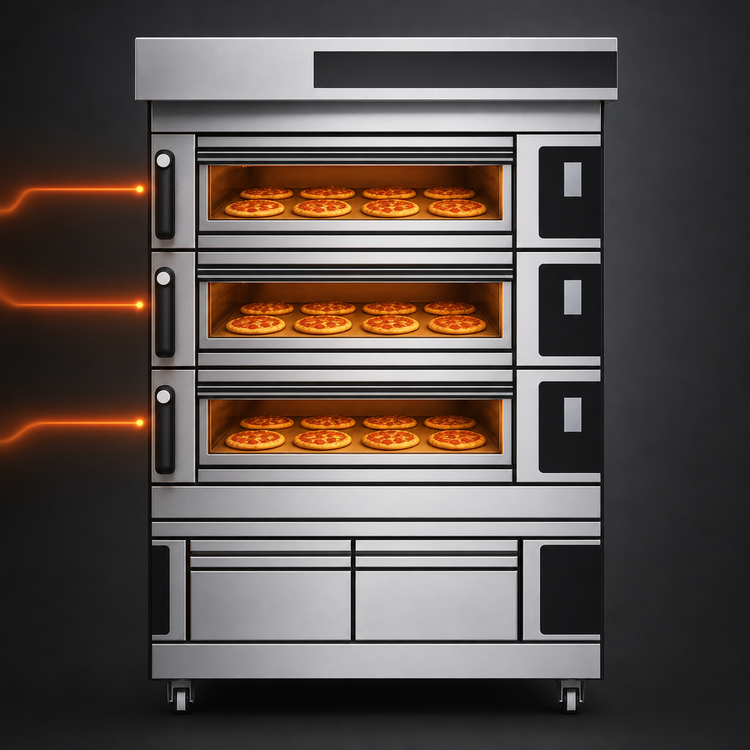 Product image #3 for Moretti Forni serieS Evolution S105E 3-Deck Electric Pizza Deck Oven with Proofer