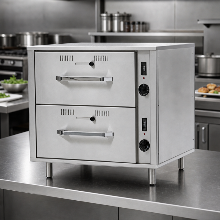 Product image #3 for Eagle RedHots Freestanding Narrow 2-Drawer Warming Drawer, 120V