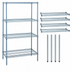 Thumbnail image #3 for Quantum 36 in. W x 14 in. D x 86 in. H Stationary Wire Shelving Starter Unit, 600-800 lb. Capacity, Gray Epoxy Antimicrobial Finish