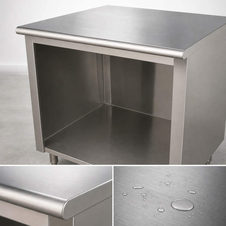 Product image #3 for Advance Tabco Special Value Series Economy 72" x 30" Flat Top Open Base Work Table