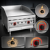 Thumbnail image #3 for MagiKitch'n Countertop Gas Griddle with Electric Thermostat and Matchless Ignition