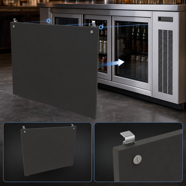 Product image #3 for Glastender 36-Inch Black Locking Cover for BLD-36 Underbar Unit