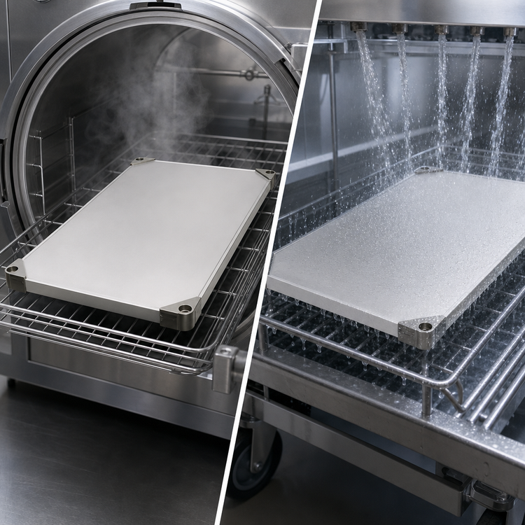 Product image #3 for Metro Super Erecta Autoclavable Cart-Washable Solid Stainless Steel Shelf, 48 x 18 Inches