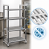 Thumbnail image #3 for Cambro Camshelving Elements XTRA 4-Shelf Stationary Starter Polymer Shelving Unit, 24 x 21 x 84 Inches, Vented, Speckled Gray