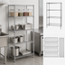Thumbnail image #3 for Quantum 4-Shelf Stationary Wire Shelving Starter Kit, 24