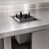 Thumbnail image #3 for Atlas Metal Drop-In Unheated Open Frame Oval Platter Dispenser, Stainless Steel
