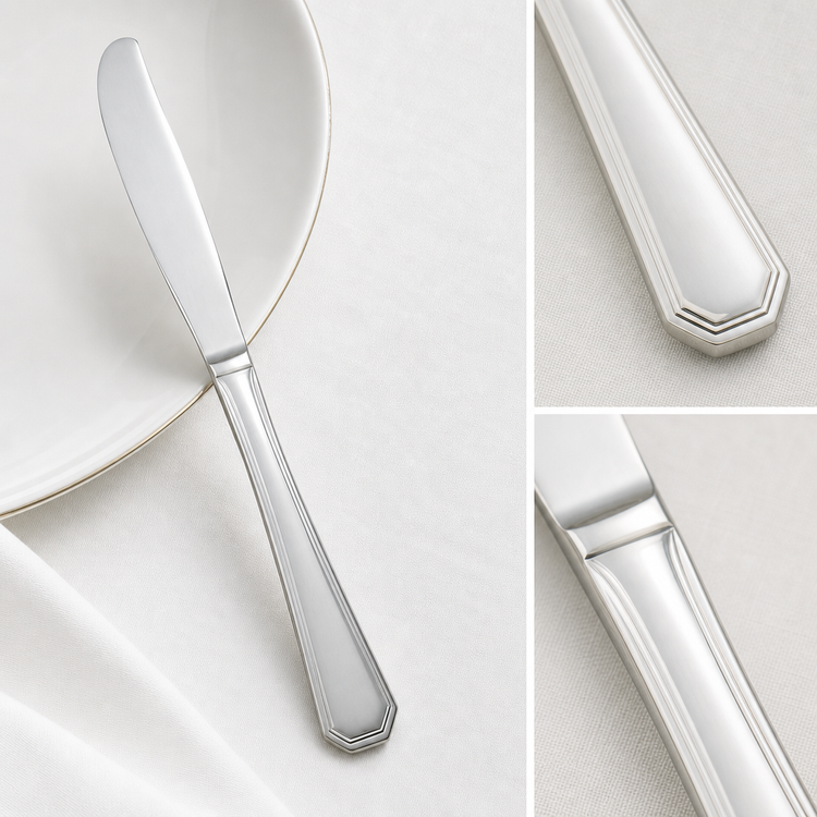 Product image #4 for Winco Victoria 9-1/4-Inch Dinner Knife, Extra Heavyweight 18/8 Stainless Steel