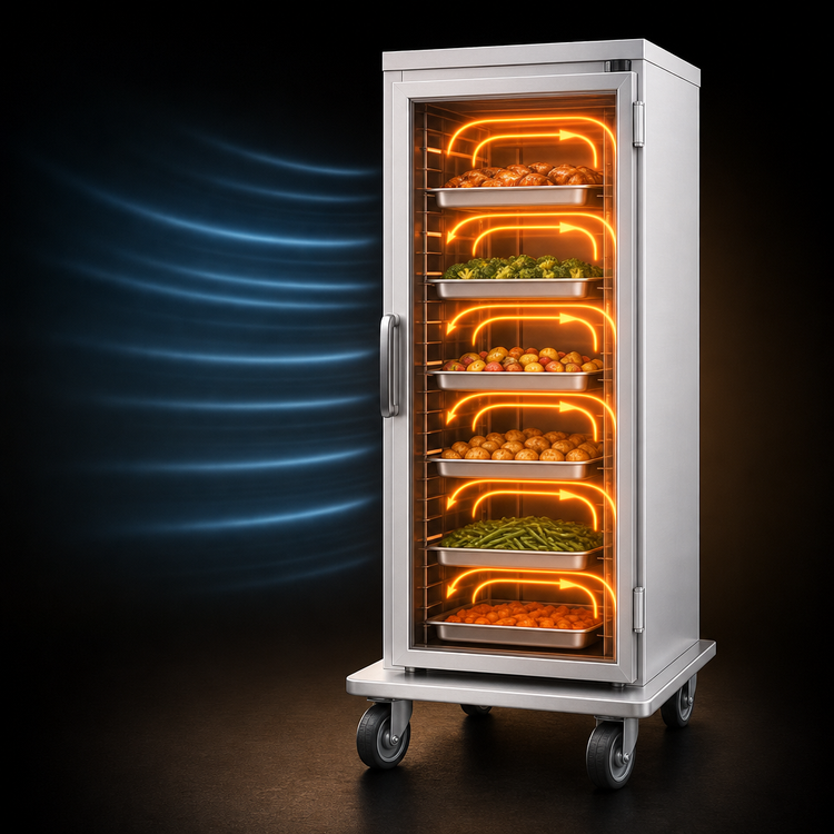 Product image #3 for Panco HCFNLSN-RA2.25 Narrow Full-Size Non-Insulated Heated Holding Cabinet with Clear Door