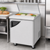 Thumbnail image #3 for Turbo Air Super Deluxe One-Section Glass Lid Sandwich/Salad Prep Table, 7 Cu. Ft., 1 Door