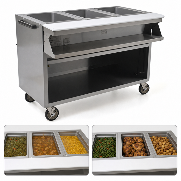 Product image #3 for Eagle Spec-Master 48-Inch Electric Sealed Well Hot Food Table, Open Front, 3 Wells