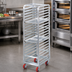 Thumbnail image #3 for Lifetime Tough Extra Heavy-Duty End-Load Aluminum Bun Pan Rack with Casters