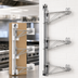 Thumbnail image #3 for Eagle Group Adjustable Post Wire Wall Mount Prepackaged Mid Unit for 18-Inch Shelves, 54-Inch High, Chrome Plated