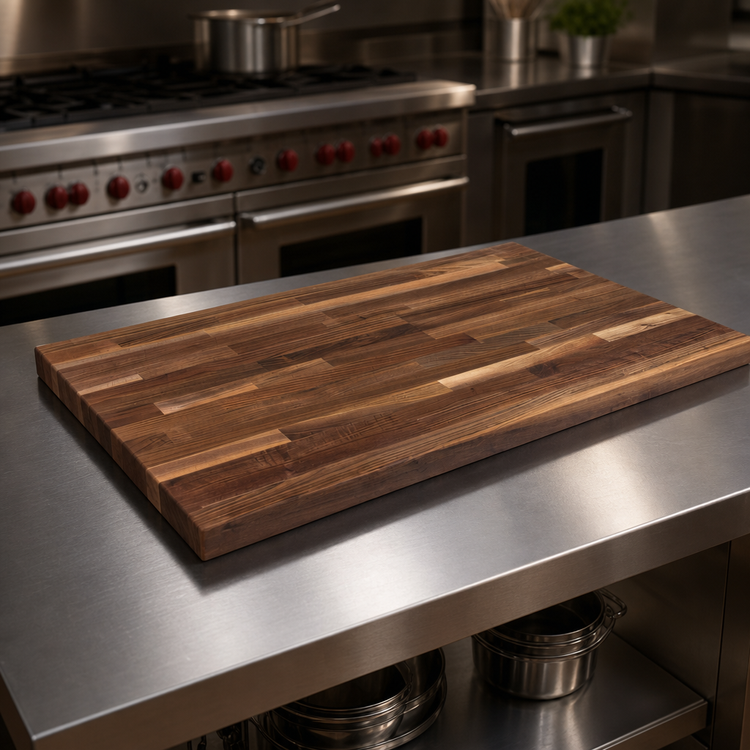Product image #3 for Boos Block American Black Walnut Kitchen Countertop, 42 x 27 Inch, Blended Rails Edge Grain, 1-1/2 Inch Thick, Oil Finish