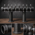 Thumbnail image #3 for Micro Matic USA CP-U-8 8-Faucet Air-Cooled Cast Iron Draft Beer Tower, 2-Column, Cerakote Finish, Countertop