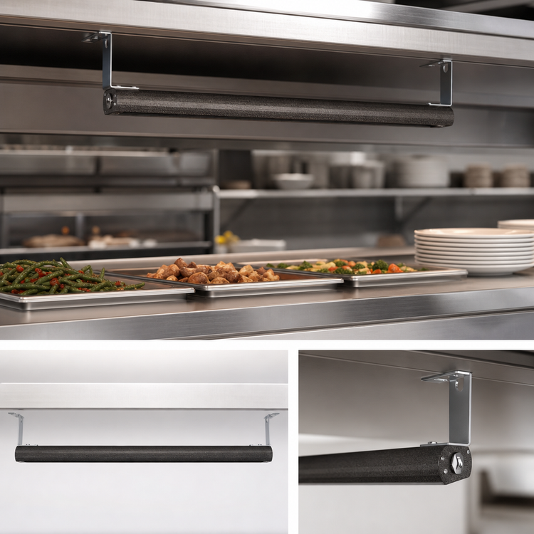Product image #3 for Vollrath 66-Inch Low Profile Unlighted Strip Heat Lamp with Remote Infinite Switch, 208V Hardwired