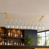 Thumbnail image #3 for Winco 16-Inch Ceiling-Mounted Brass-Plated Wire Glass Hanger