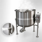 Thumbnail image #3 for Crown DLT-20 20 Gallon Direct Steam Tilting Kettle with Tri-Leg Base