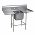 Thumbnail image #3 for Advance Tabco Regaline 92-Inch 1-Compartment 14-Gauge 304 Stainless Steel Sink with Left and Right Drainboards