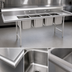Thumbnail image #3 for Eagle Group 314 Series Four-Compartment Stainless Steel Sink with 24x24x13.5 Inch Bowls