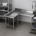 Thumbnail image #3 for Eagle Group 96-Inch Left-Hand Island Clean Dishtable, 16-Gauge Type 304 Stainless Steel