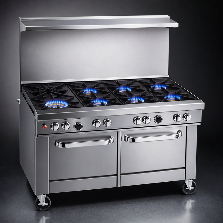 Product image #3 for Southbend Ultimate 48-Inch Gas Restaurant Range with 7 Open Burners, Standard Oven and Cabinet Base