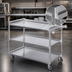 Thumbnail image #3 for Channel Lifetime Tough Heavy-Duty Aluminum 3-Shelf Utility/Bussing Cart, 53 x 29 x 36 Inches, 500 lb. Capacity