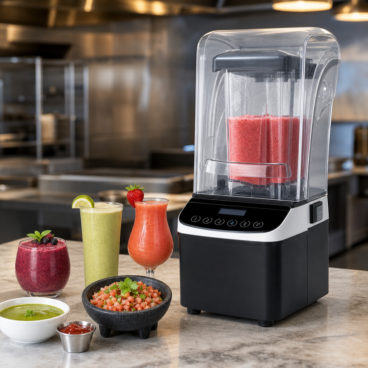Product image #3 for Santos Trento Countertop Commercial Blender with 2.4L Jug, Programmable Touch Controls, and Sound Enclosure