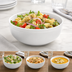 Thumbnail image #3 for Winco Birkhall 20 oz Round Porcelain Salad/Pasta Bowl
