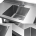 Thumbnail image #3 for Advance Tabco TA-11V Single Bowl Welded Table-Top Sink, 16 x 20 x 14-Inch Deep Bowl, Faucet Included
