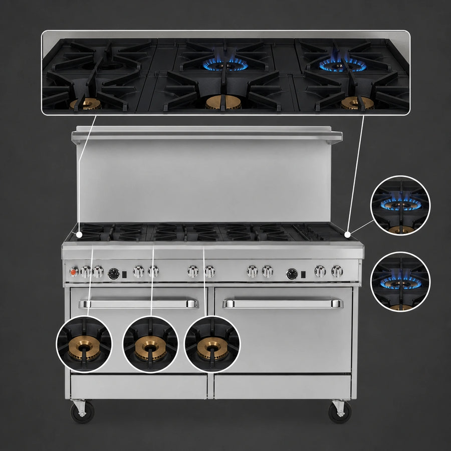 Five-Burner Top Configuration
