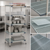 Thumbnail image #3 for MetroMax i 5-Shelf Stationary Open Grid Polymer Starter Shelving Unit, 36 x 24 x 74 Inches, Blue