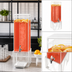 Thumbnail image #4 for Portland 3 Gallon Square Acrylic Beverage Dispenser with Ice Chamber, Drip Tray, and Spigot - White