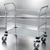 Thumbnail image #3 for Quantum 60-Inch Chrome-Plated 3-Shelf Utility Bus Cart