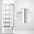 Thumbnail image #3 for Beverage-Air MarketMax 23.32 Cu. Ft. One-Section Reach-In Glass Door Refrigerated Merchandiser, White