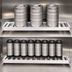 Thumbnail image #3 for New Age 60-Inch Aluminum T-Bar Keg Shelf Rack, 3 Half-Barrel or 9 Sixth-Barrel Keg Capacity