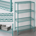 Thumbnail image #3 for EagleGard 4-Tier Wire Shelving Starter Unit, 30W x 18D x 74H, Stationary, Hybrid Epoxy Finish