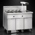 Thumbnail image #3 for Imperial 4-Tank Electric Floor Fryer with Built-In Filter System and Dump Station, 75-lb. per Tank