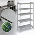 Thumbnail image #4 for Cambro Camshelving Premium 5-Tier Vented Polymer Shelving Stationary Starter Unit, 18 x 36 x 72 Inches, Speckled Gray