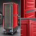 Thumbnail image #3 for Metro C5 3 Series Mobile Full-Height Heated Holding Cabinet with Red Insulation Armour, Clear Door, and Fixed Wire Slides