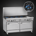 Thumbnail image #3 for Southbend Ultimate 60-Inch Gas Restaurant Range with 4 Star/Sauté Burners, 36-Inch Griddle and 2 Cabinets