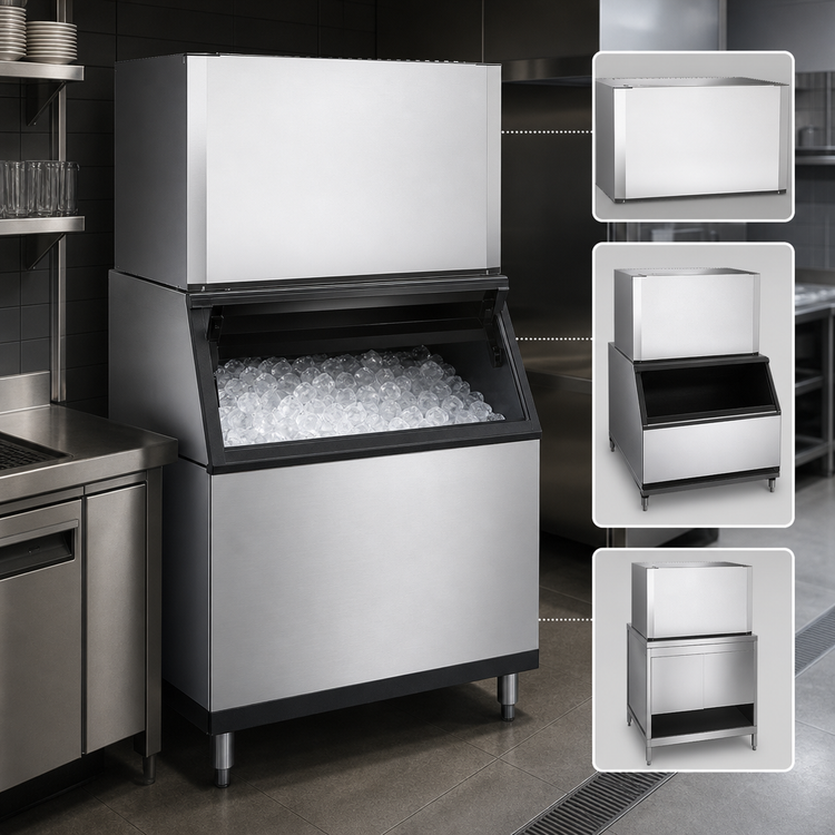 Product image #4 for Ice-O-Matic Elevation Series Modular Full-Size Cube Ice Maker, 48.25-Inch Wide, Remote Cooled, 1,830 lb/Day