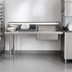 Thumbnail image #3 for Eagle Group Straight Soiled Dishtable with 20 x 20 x 5-Inch Pre-Rinse Sink, 72 x 30 Inches, Left-to-Right Operation